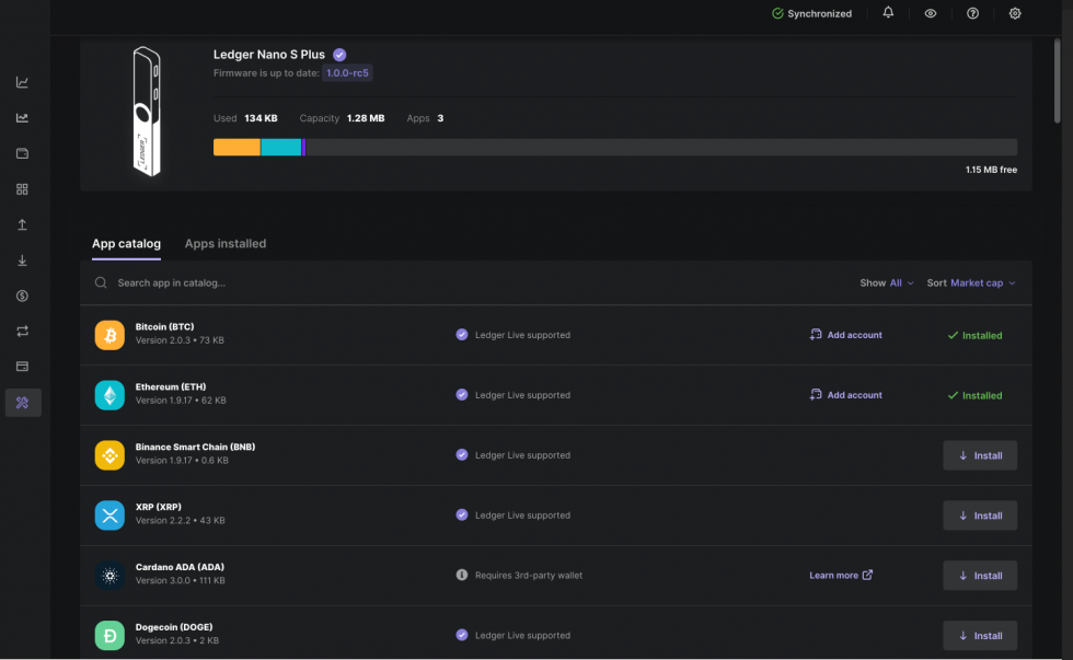 Hướng dẫn sử dụng Ledger Live trên máy tính