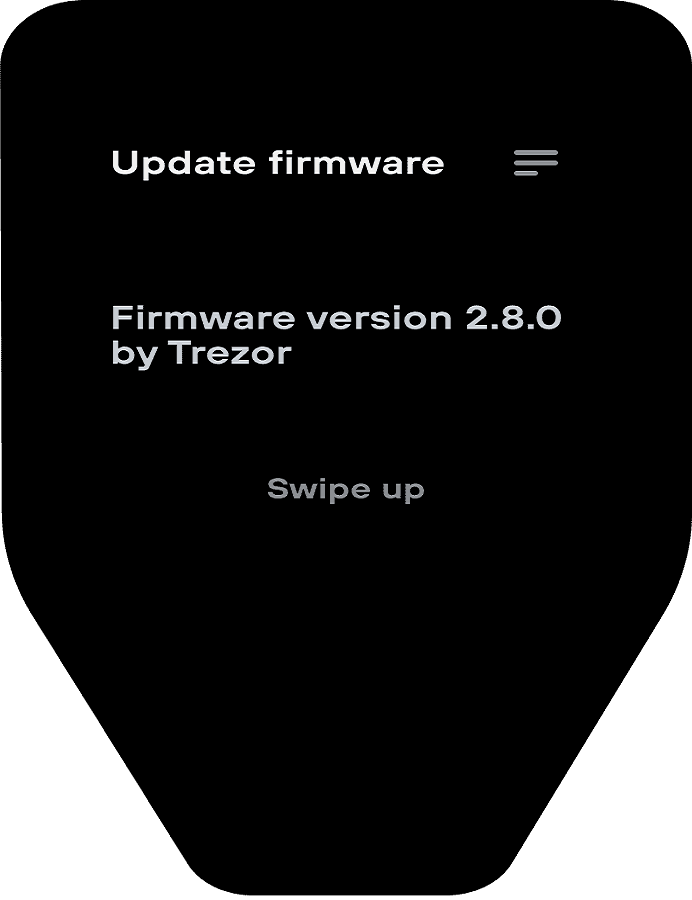 Khi cập nh&acirc;t h&atilde;y kiểm tra phi&ecirc;n bản firmware tr&ecirc;n m&agrave;n h&igrave;nh Trezor v&agrave; x&aacute;c nhận cập nhật