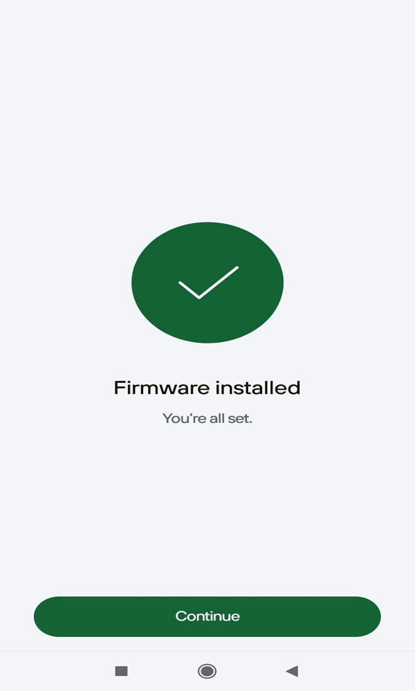 Firmware Trezor cập nhật th&agrave;nh c&ocirc;ng