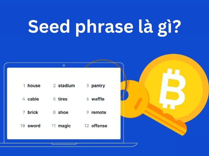 Seed Phrase l&agrave; cụm 12 hoặc 24 từ kh&oacute;a gi&uacute;p sao lưu v&agrave; kh&ocirc;i phục v&iacute; tiền điện tử