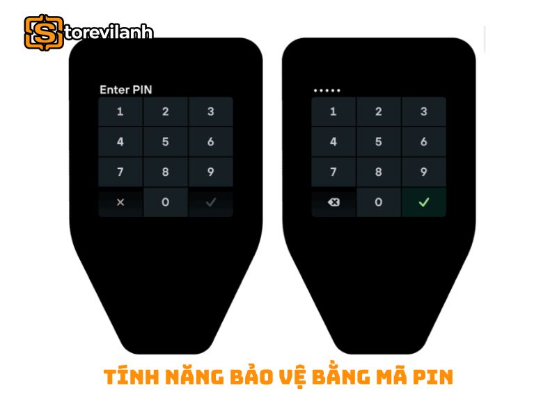 Tính năng bảo vệ bằng mã PIN trên các thiết bị Trezor