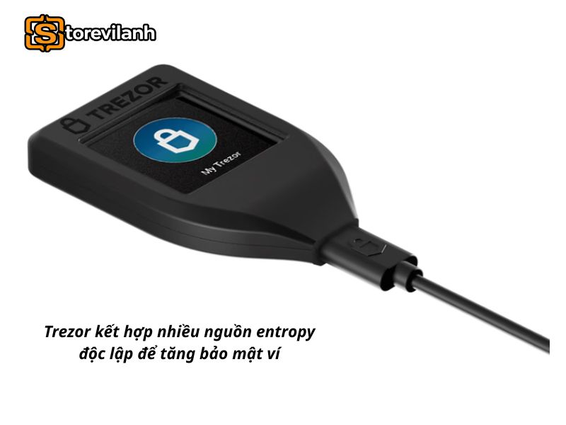 Trezor kết hợp nhiều nguồn entropy độc lập để tăng bảo mật v&iacute;