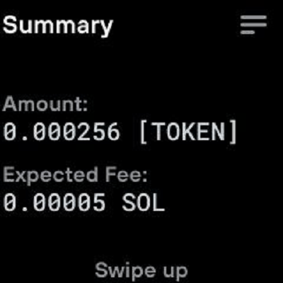 Kiểm tra lại số lượng token gửi v&agrave; ph&iacute; giao dịch dự kiến
