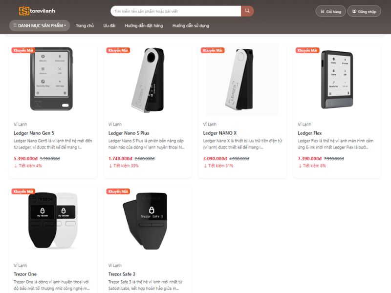 Đặt h&agrave;ng trực tiếp tr&ecirc;n website hoặc storevilanh@gmail.com