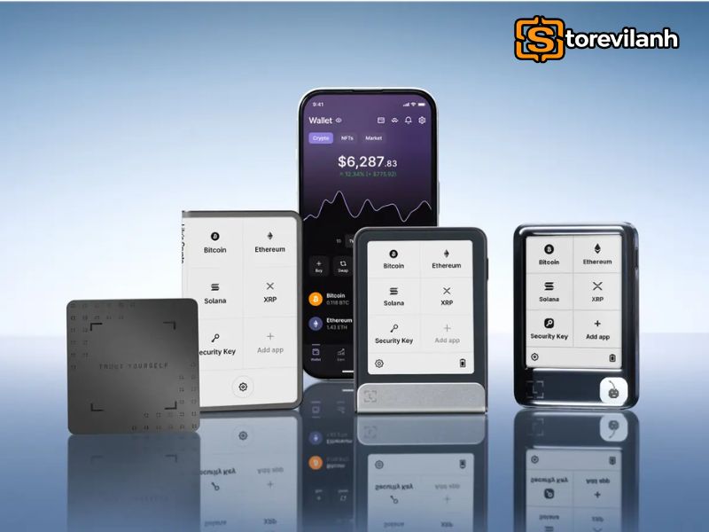 Ledger hỗ trợ self-custody, kh&oacute;a ri&ecirc;ng tư lưu trong chip, x&aacute;c nhận giao dịch trực tiếp tr&ecirc;n thiết bị