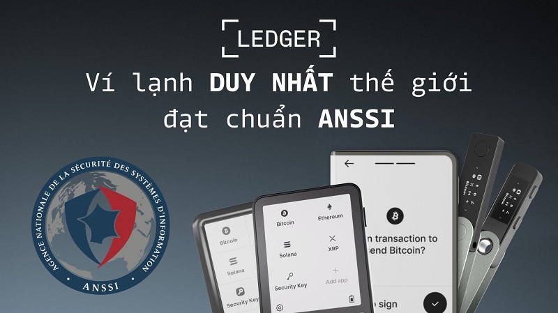 Thiết bị của Ledger đều đạt chứng nhận ANSS