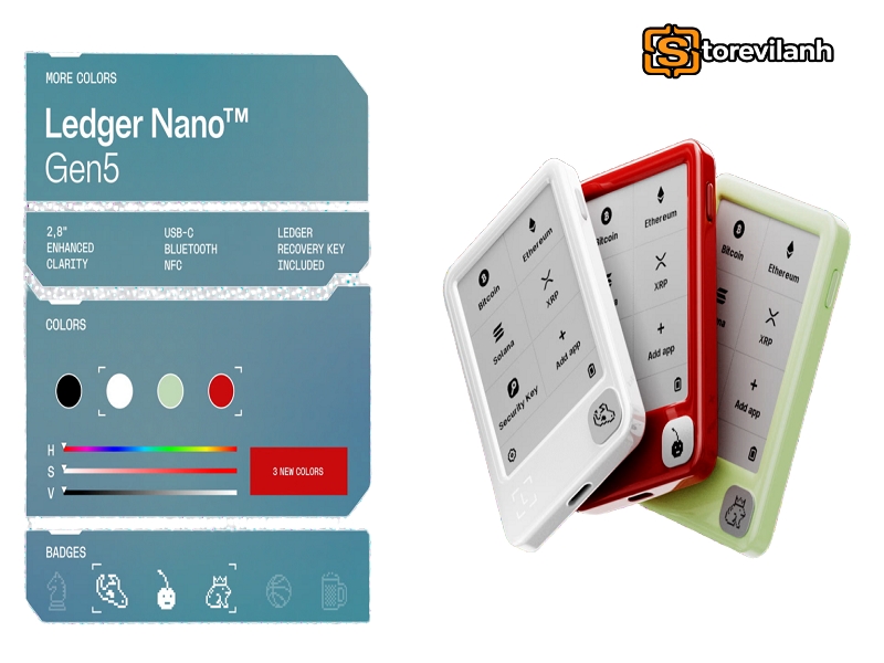 Ledger Nano™ Gen5: Khám phá các phiên bản màu sắc nổi bật