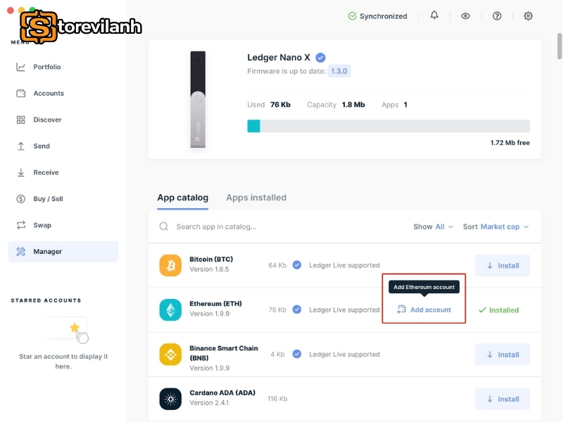 Kiểm tra ứng dụng Ethereum, thu hồi quyền token v&agrave; theo d&otilde;i lịch sử giao dịch gi&uacute;p tăng an to&agrave;n khi sử dụng Ledger