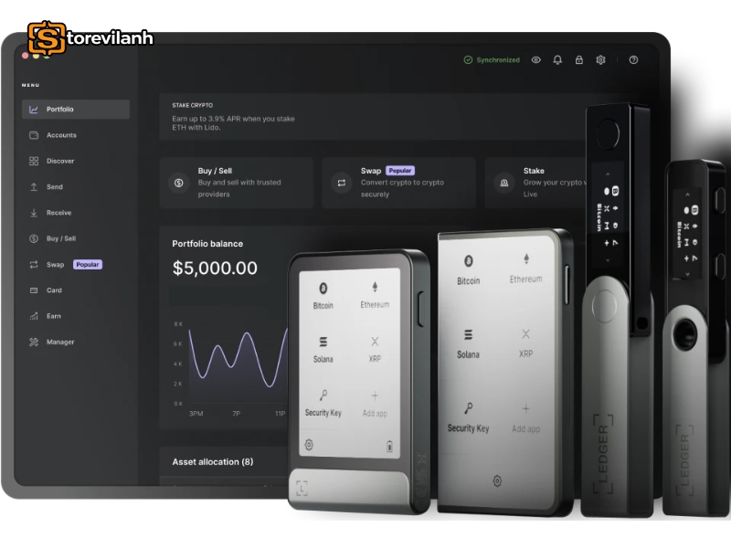CL Crypto Card gi&uacute;p sử dụng t&agrave;i sản số để thanh to&aacute;n, r&uacute;t tiền v&agrave; quản l&yacute; chi ti&ecirc;u qua Ledger Wallet